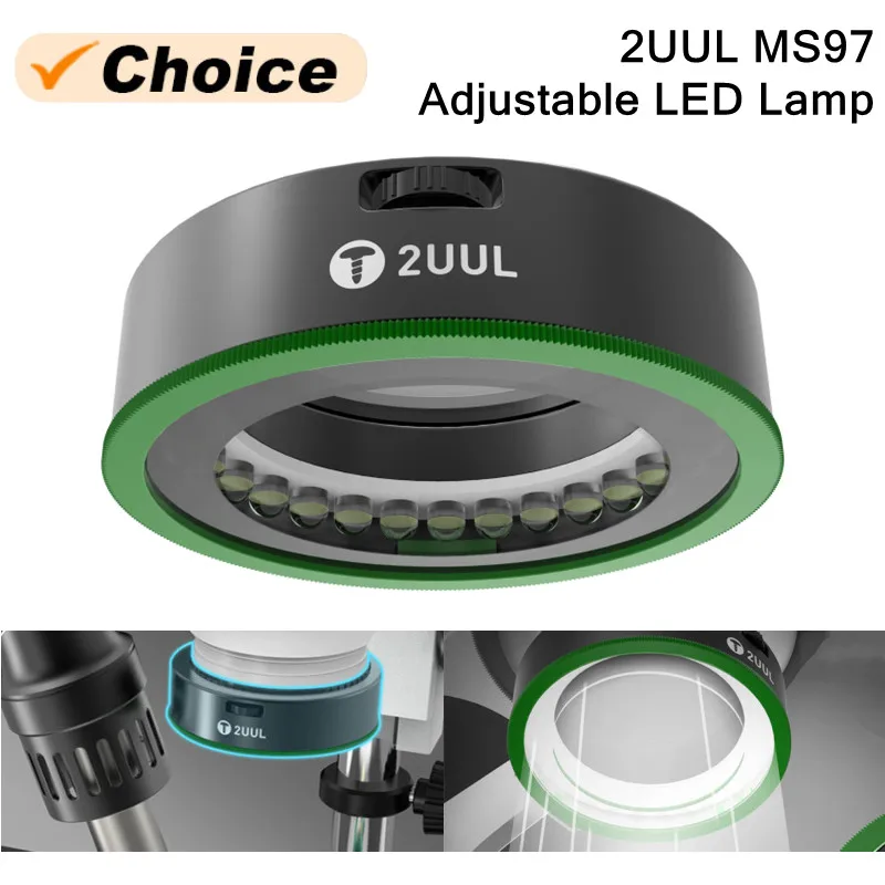2UUL MS97 Einstellbare Polarisierte Lampe für Mikroskop Handy Motherboard Löten Reparatur Anti-rauch Rechts Licht Image