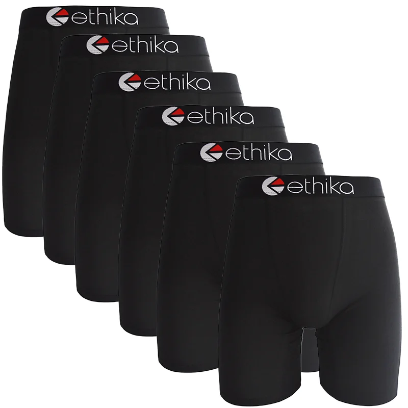 Herren-Boxershorts aus Baumwolle, 6 Stück, S-XXXL | Ultraweiche, atmungsaktive Unterwäsche, Anti-Scheuer-Multipack-Boxershorts mit elastischem Bund Image