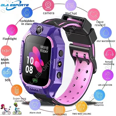 Neue Kinder Smartwatch GPS Standort Tracker SOS 2G Sim Anruf Kind Smart Uhr Kamera IP67 Wasserdichte Uhr Geschenk für IOS Android Neue