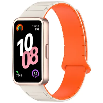 Magnetische Schlaufenriemen für Huawei Band 10/9/8, Armbandzubehör, Sport-Silikonarmbänder, Pulseira Image