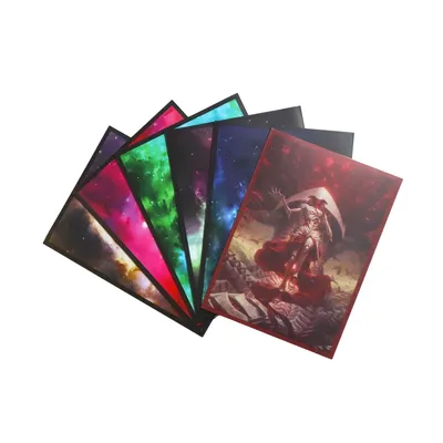 60ct The Land Card Sleeves Gedruckte Kunst MTG/PKM Kartenspiel Standard Deck Protector Shield Cover Image