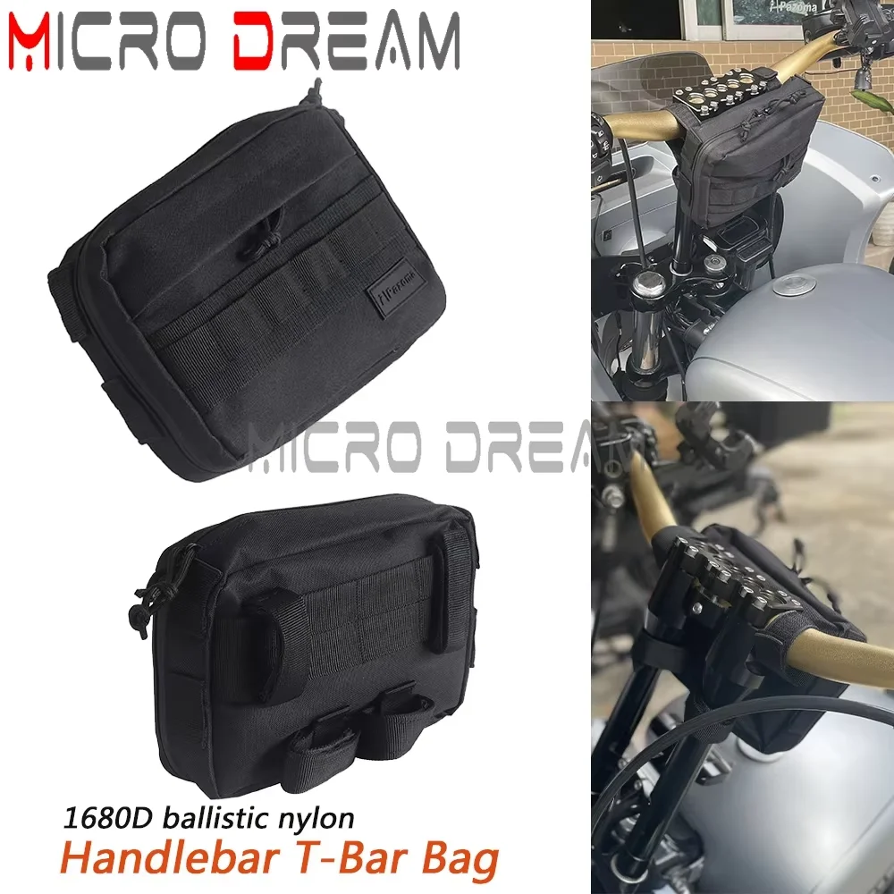 Club Thug Style T-Bar Lenker Tasche 1680d ballistische Nylon Aufbewahrung werkzeug Taschen für Harley Sportster Dyna Softail Street Fat Bob Image