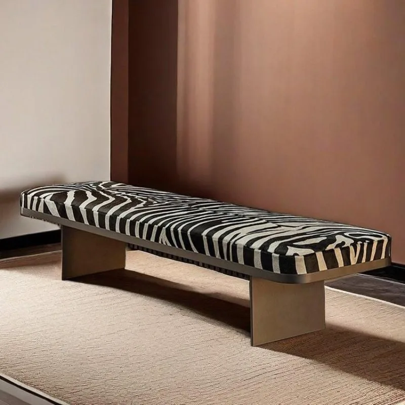 Neue Weiche Kissen Bank Licht Luxus Hause Eitelkeit Stuhl Schlafzimmer Nacht Hocker Platzsparende Möbel Wohnzimmer Taburete