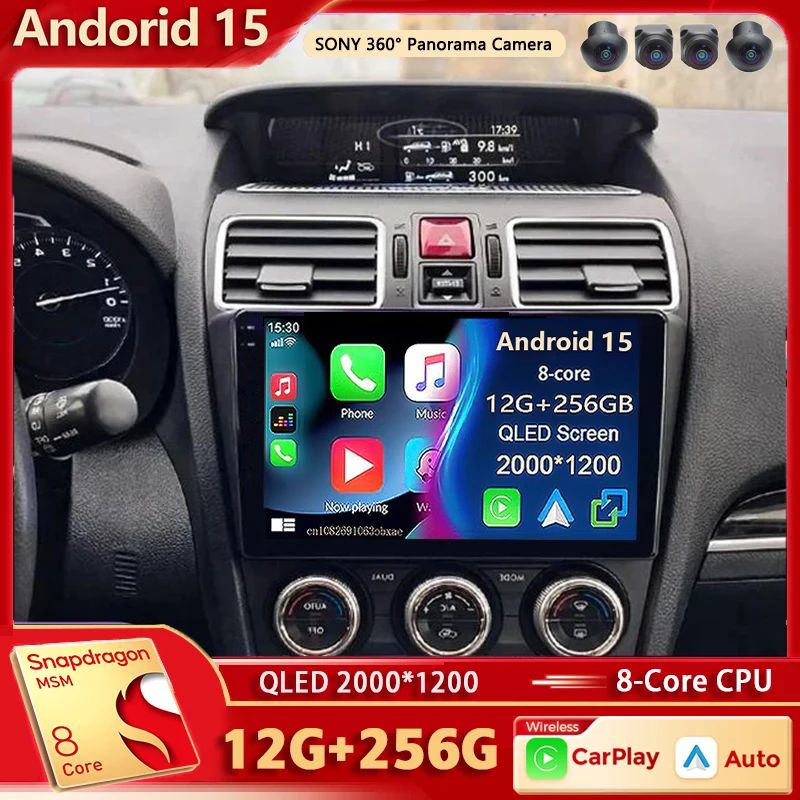 Android 15 Für Subaru Forester 4 SJ 2016 - 2018 2K QLED Android Auto Radio Multimedia Video Player GPS AI Stimme CarPlay 4G Stereo Image