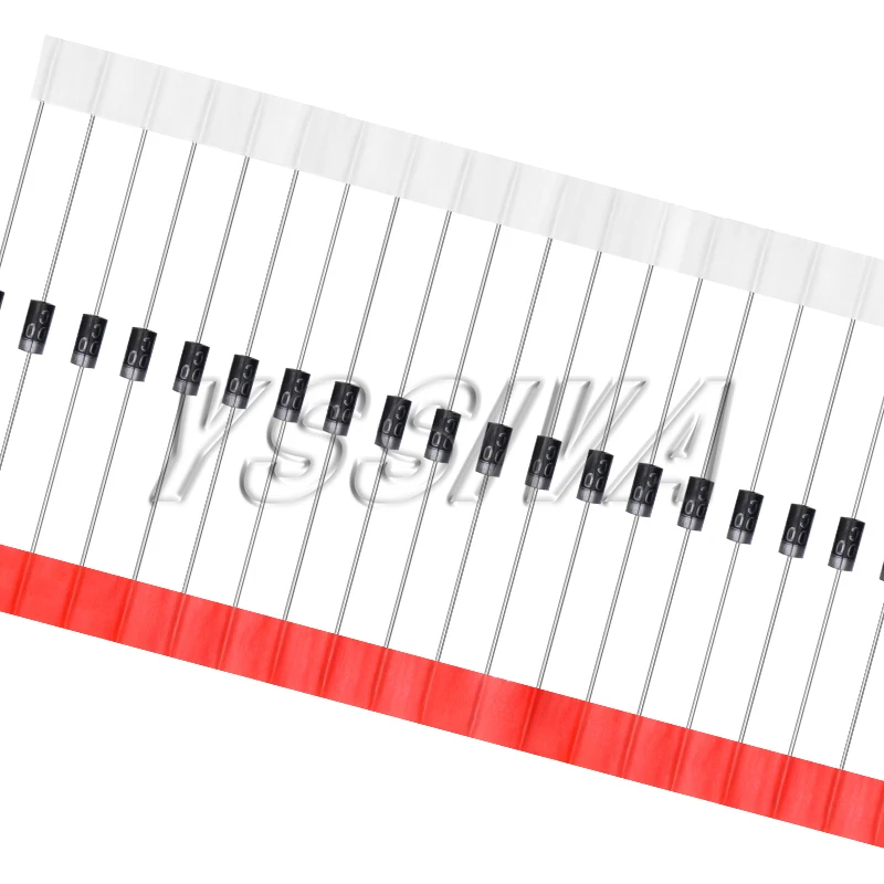 1N4007 100 Stück 4007 1A 1000V DO-41 Gleichrichterdiode Neu Image
