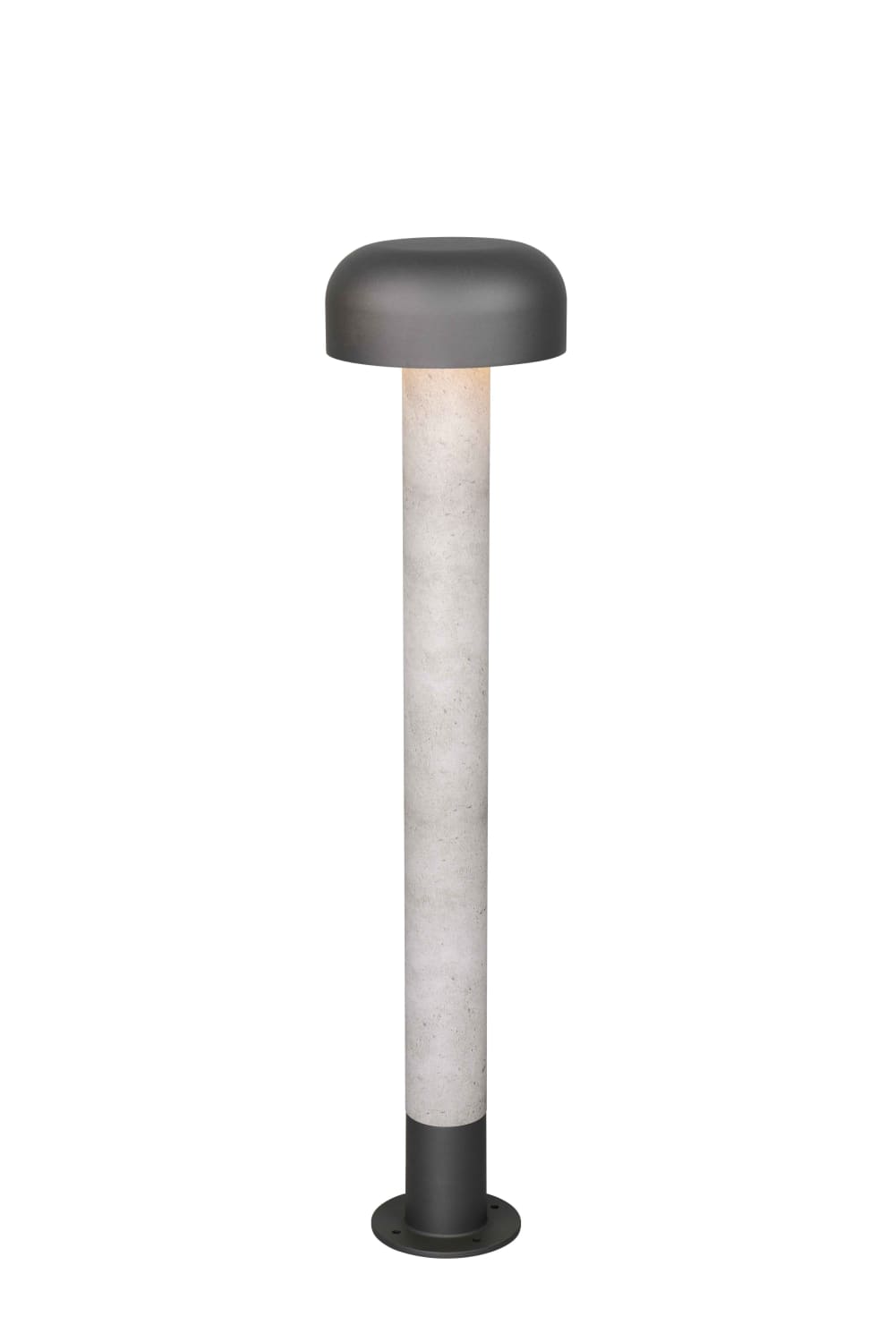 Palo alto da esterno, alluminio, antracite e cemento, H 84 cm