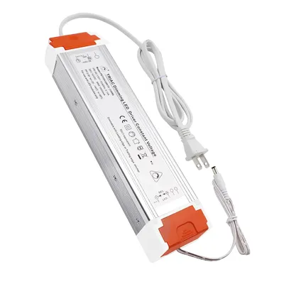 120W Dimmable LED Driver AIBOO Transformer 120V AC to 12V DC Power Supply with Removable AC Cord