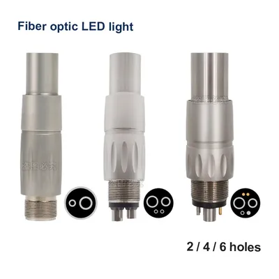 Dental Coupling 4Holes LED Coupler 6Holes Adapter For NSK LED Fiber Optic High Speed Turbine