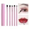 Cosmetic Brushes, Eye Shadow Brush 5PCS, Travel Portable Mini Eye Makeup Brushes Set Smudge Eyeshadow Eyeliner Eyebrow Brush Lip