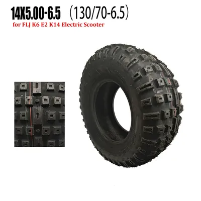 14 Inch Electric Scooter Tubeless Tire 14X5.0-6.5 130/70-6.5 for FLJ K6 E2 K14 Good Quality
