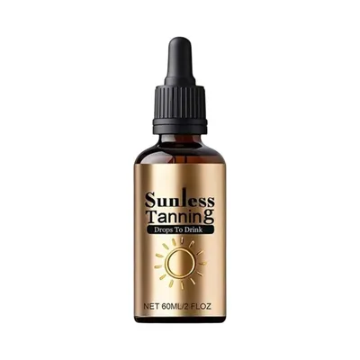 Sunless Tanning Drops To Drink, Tanning Drops, No Sun Required to Naturally Boost Melanin for Face &