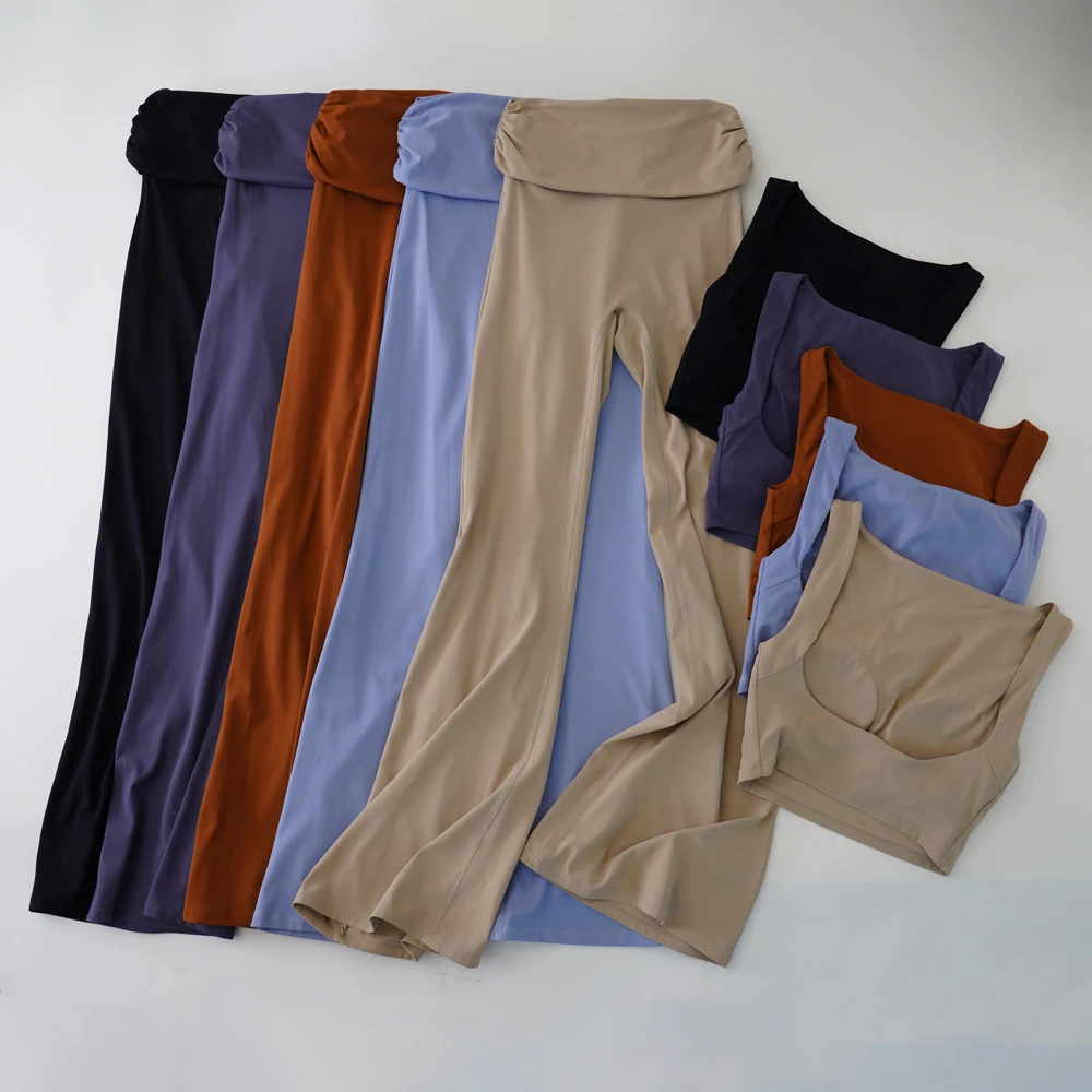Ensemble de Yoga 2 pièces pour femmes, combinaison de sport, de course, de Fitness, soutien-gorge et pantalon, respirant, séchage rapide, vêtements de sport, d'entraînement