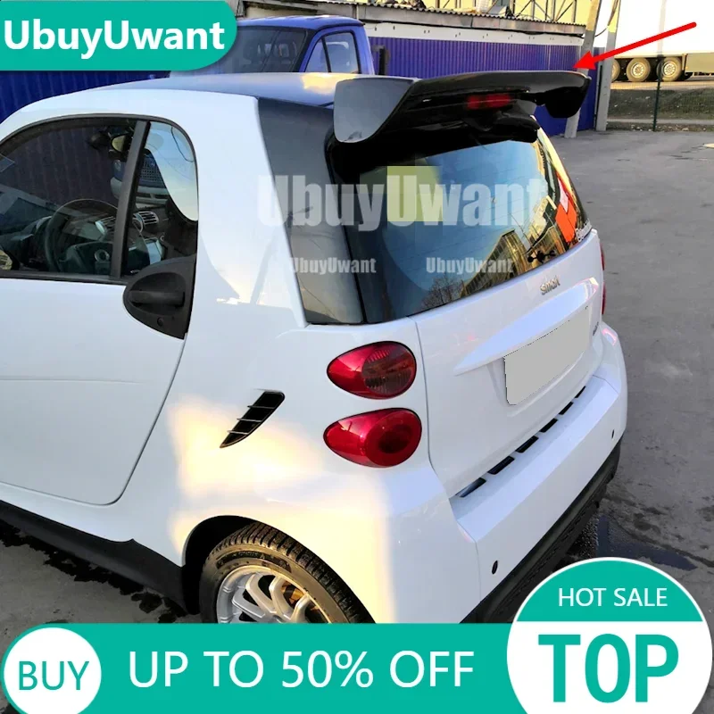 Spoiler per labbro posteriore dell'ala del bagagliaio posteriore in plastica ABS non verniciata per Merced-Benz Smart Fortwo Foufour 451 453 Spoiler 2009-2019
