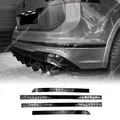 Per Volkswagen Tiguan MK2 R-LINE TSI TDI Allspace 2021-2023 4 pezzi paraurti posteriore nero riflettore a nido d'ape inserto copertura kit corpo
