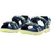 Sandale JACK WOLFSKIN "2 IN 1 SANDAL K", Gr. 34, blau (evening sky), sportlich, Schuhe