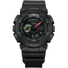 Chronograph CASIO G-SHOCK, schwarz (schwarz, bunt), Armbanduhren, Herren, Quarzuhr, Armbanduhr,Herrenuhr,digital,bis 20 bar wasserd.Resinarmband