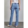 Bootcut-Jeans STREET ONE, Damen, Gr. 24, Länge 32, blau (light blau random), Web, 89% Baumwolle, 8% Polyester, 3% Elasthan , unifarben, casual, lang, Jeans, High Waist