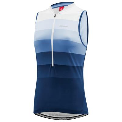 Löffler - Women's Bike Sleevless Jersey Halfzip Rainbow - Rad Singlet Gr 38 blau Image