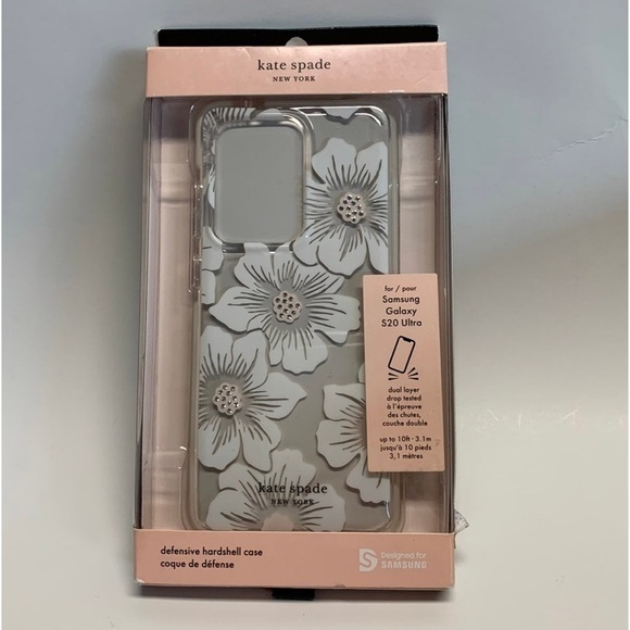 Kate Spade Cell Phones & Accessories | Kate Spade Samsung Galaxy S20 Ultra Defensive Hardshell Case | Color: Gold/White | Size: Os
