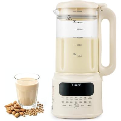 10 in 1 Nut Milk Maker, 50oz Homemade Almond, Oat, Soy, Coconut Milk, Juice & Rice Paste, Electric Bean Milk Machine