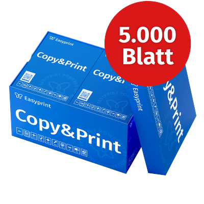 TEMU New! Easyprint Printer Paper 5000 Sheets 10 X 500 A4 White Cie 160 Environmental Certificate Image
