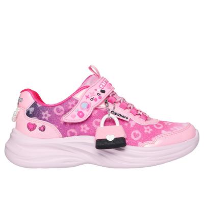 Skechers Girl's Power Jams 2.0 Sneaker | Pink | Textile/Synthetic | Machine Washable
