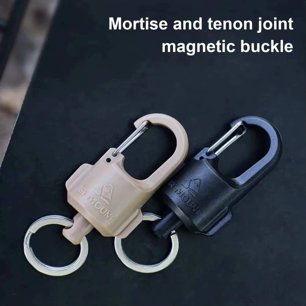 SHIQIAN leichter Schlüsselanhänger, robuster magnetischer Schlüsselanhänger, geeignet für Outdoor-Camping, Wandern, Angeln, Rucksack-Schlüsselanhänger Image