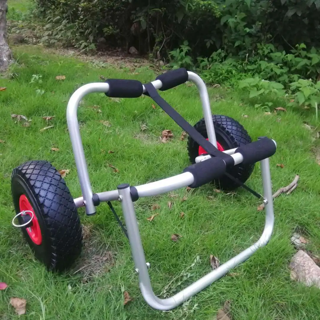 80 kg tragbarer Kajak-Trägerwagen, energiesparender zweirädriger Kajak-Trägerwagen, Ladekapazität, abnehmbarer Kajak-Trolley Image