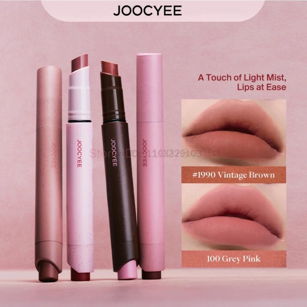 Joocyee Rosa Samt-Lippenstiftstift, wasserdicht, langlebig, matt, antihaftbeschichtet, einfache Farbe, Lipgloss, 8-farbig, Schönheit, Make-up, Kosmetik
