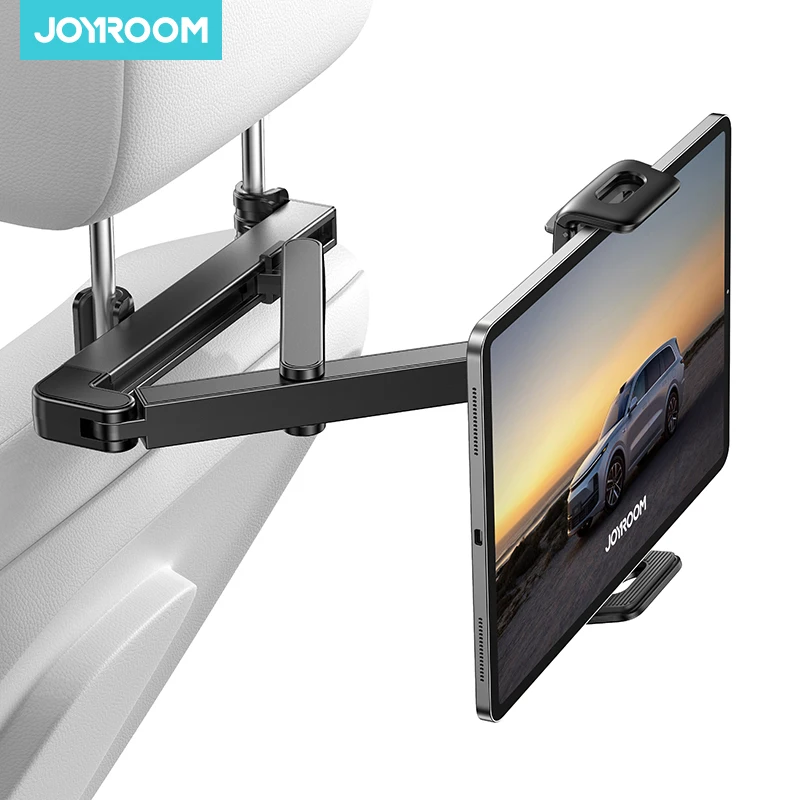Joyroom Auto-Kopfstützen-Tablet-Halterung, 3-in-1, verstellbarer Rücksitz, Kfz-Halterung, Road Trip Essentials für 4,7–12,9 Zoll Gerät JR-ZS433 Image