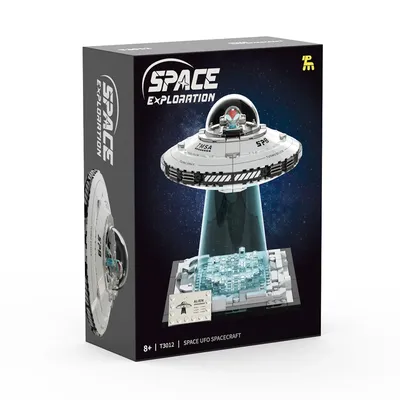 AUF LAGER T3012 MOC Technische Raum UFO Raumschiff Bausteine Ziegel Modell Montage DIY Spielzeug für Image
