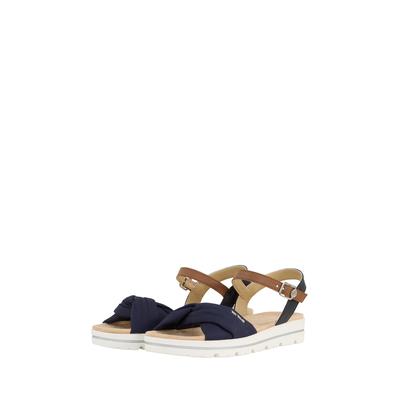 TOM TAILOR Damen Flache Sandalen mit Verschluss-Schnallen, blau, Uni, Gr. 42 Image