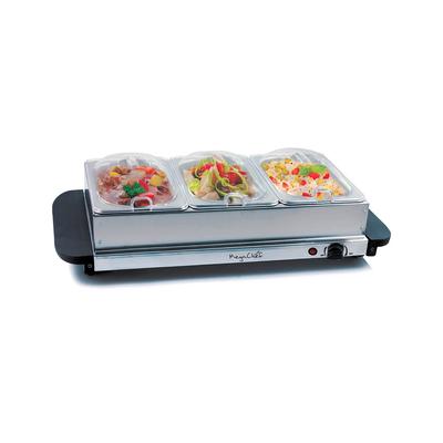 MegaChef Buffet Server & Food Warmer With 3 Removable Sectional Trays