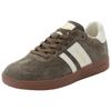 Sneaker PANTOFOLA D´ORO "BALLARE", Gr. 40, olive, gelb, Leder, sportlich, Schuhe