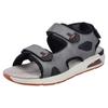 Sandale RIEKER, Herren, Gr. 40, grau (grau, schwarz), Lederimitat, Textil, sportlich, Schuhe, Trekkingsandale, Outdoorsandale, Sommerschuh mit Klettverschlüssen