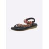 Zehentrenner ANDREA CONTI, Damen, Gr. 38, bunt (schwarz, bunt), Textil, modisch, Schuhe