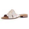 Pantolette GABOR "RHODOS", Damen, Gr. 37, gold (goldfarben), Ziegenleder, metallic, klassisch, Schuhe, Blockabsatz, Sommerschuh, Komfortschuh in Bequemweite G (= weit), Topseller