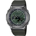 Chronograph CASIO G-SHOCK, grün (olivgrün, anthrazit), Armbanduhren, Herren, Quarzuhr Armbanduhr,Herren,digital,bis 20bar wasserd.,Edelstahlarmband