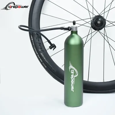 Aluminum Alloy 200PSI 1.3L MTB Road Inflator Tyre Air bottle Tire Booster With Valve Gas Cylinder