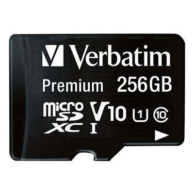 Verbatim microSDXC-Speicherkarte 256 GB »Premium U1« inkl. Adapter, 1.5x0.1x1.1 cm