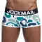 JOCKMAIL Mutandine di cotone da uomo sexy Boxer Intimo maschile Pantaloncini da uomo solidi Intimo traspirante Boxer a righe da uomo boxer
