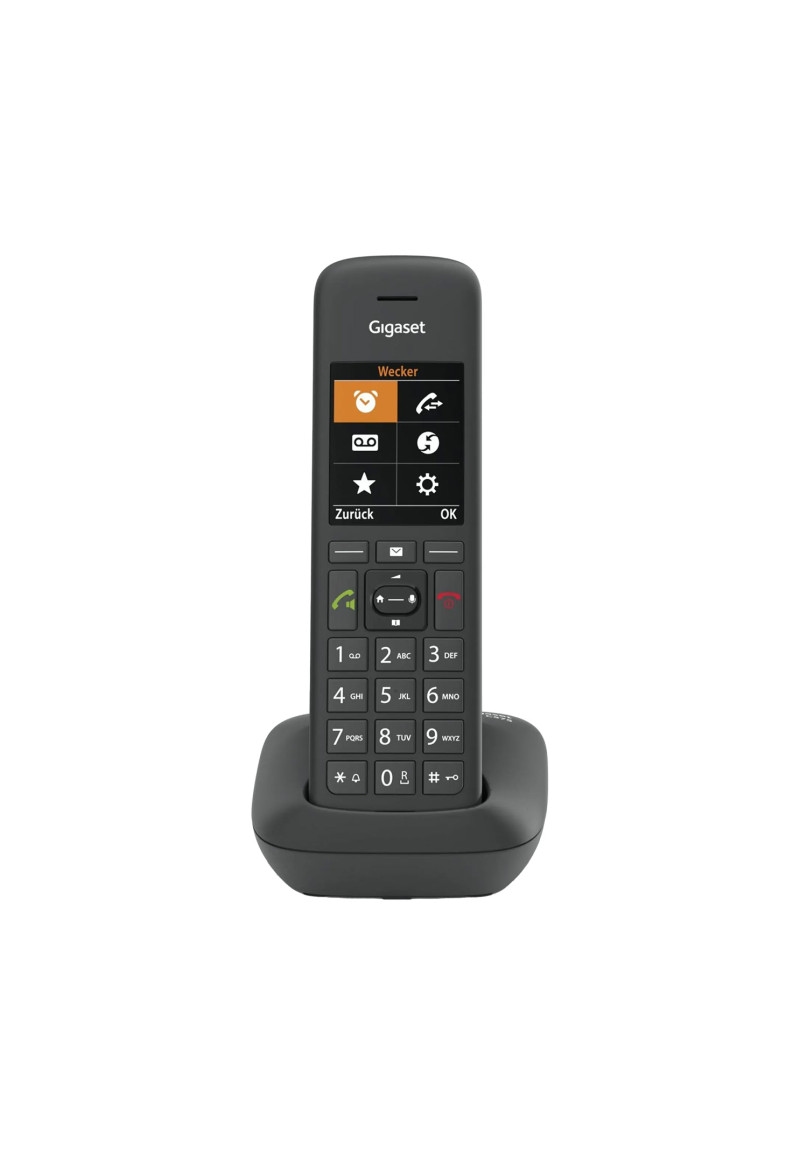 Gigaset C575, Festnetztelefon, Call Timer, eingebaute Uhr, Alarm, Kalender
