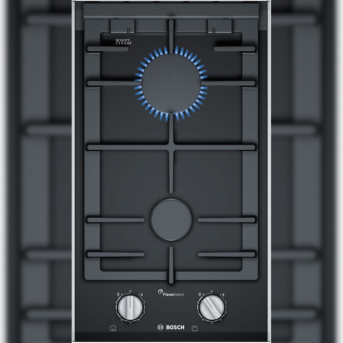 Bosch PRB3A6B70 Gaskochfeld Domino Serie 8 30 cm Schwarz Image