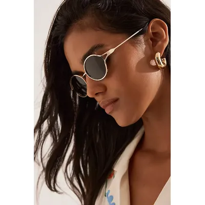 Oval Metal Sunglasses