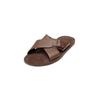 Sandale MARC O'POLO "aus edlem Rindleder", Herren, Gr. 43, braun (schwarz braun), Obermaterial: 100% Leder (Rind), unifarben, Schuhe