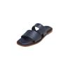 Sandale MARC O'POLO "aus edlem Rindleder", Damen, Gr. 36, blau (navy), Obermaterial: 100% Leder (Rind), unifarben, Schuhe