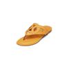 Sandale MARC O'POLO "aus edlem Kalbleder", Damen, Gr. 42, gelb (golden gelb), Obermaterial: 100% Leder (Rind), unifarben, Schuhe