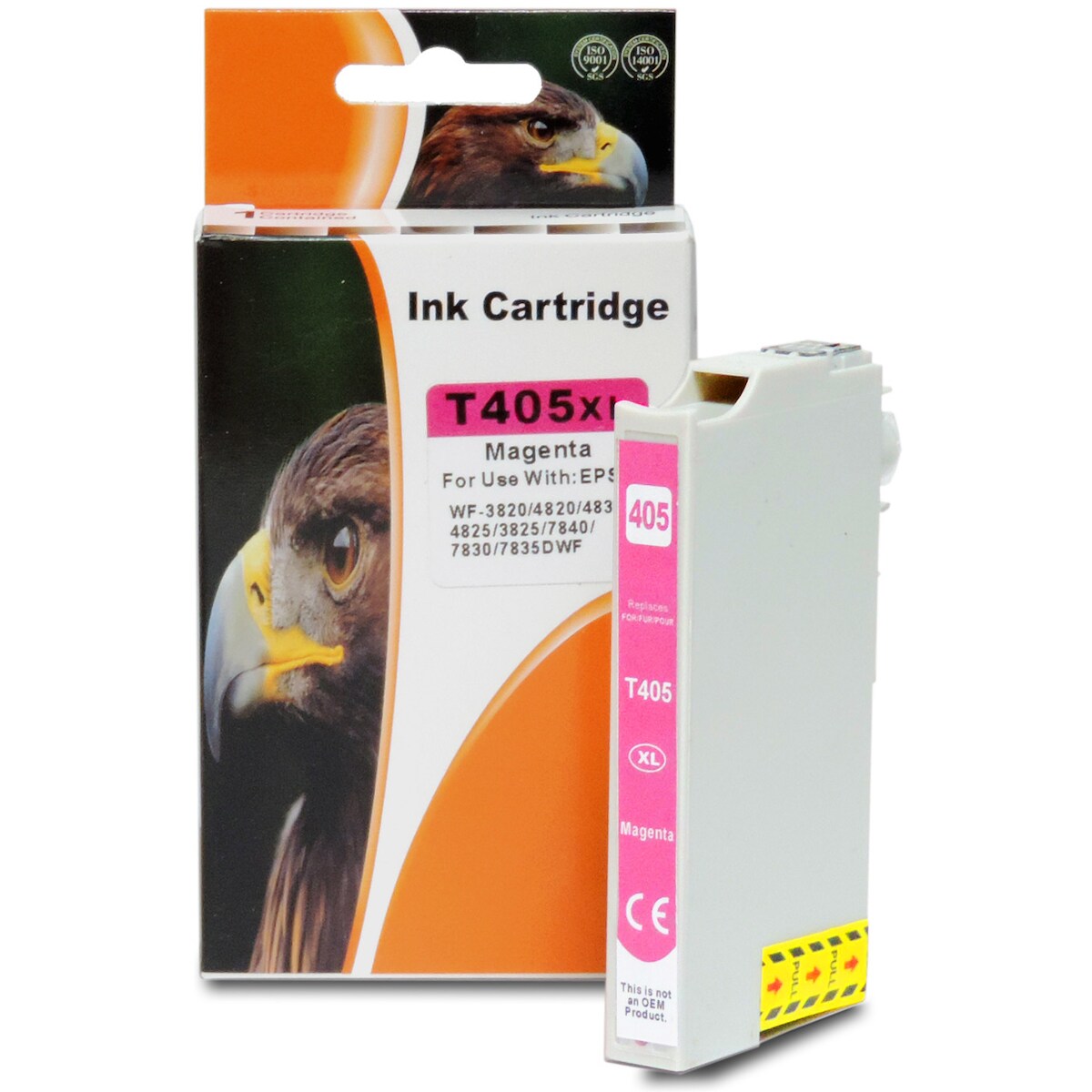 D&C Kompatibel Epson 405XL Magenta Tintenpatrone für WorkForce Pro WF-7800 Series Image