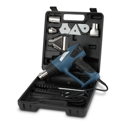 EBERTH Heißluftpistole 2000W Digital mit LCD (80–600°C), Anti-Rutsch-Griff, inkl. Koffer, 4 Spachtel & 4 Düsen Image