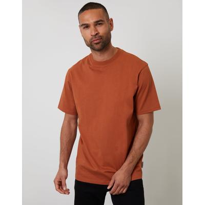 Threadbare Men's Brown Relaxed Fit T-Shirt